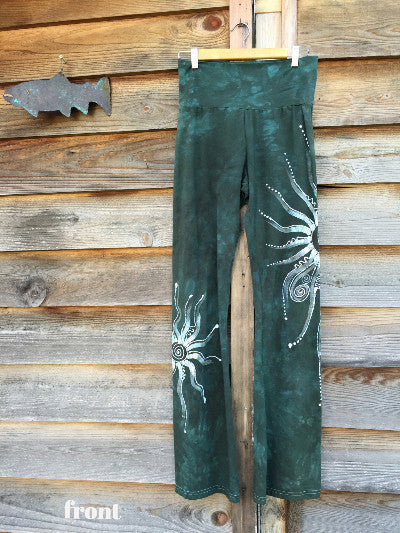 Dark Sage Batik Yoga Pants - Batikwalla
- 2