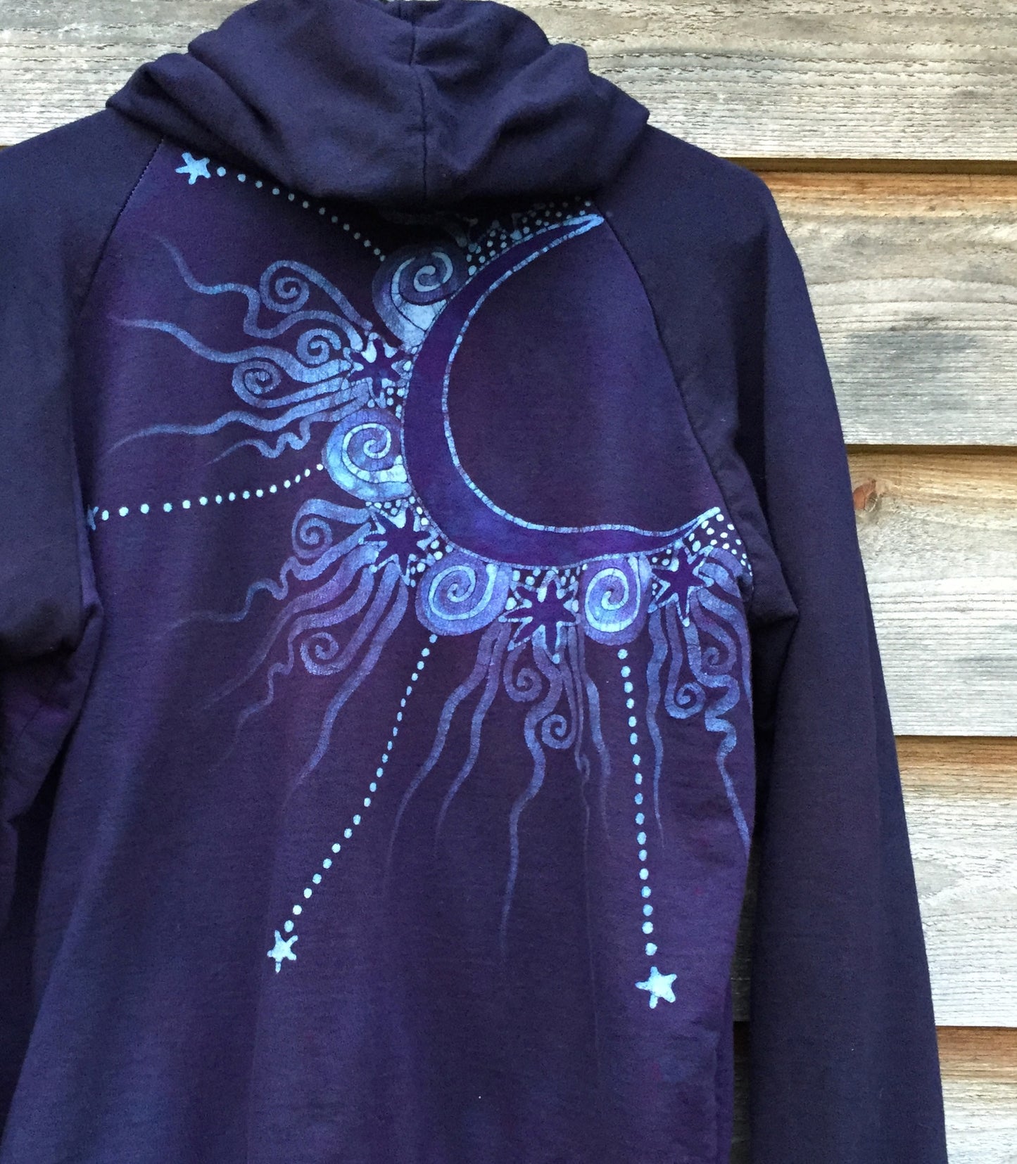 Moonlight Disco Handmade Batik Hoodie - Batikwalla
- 5