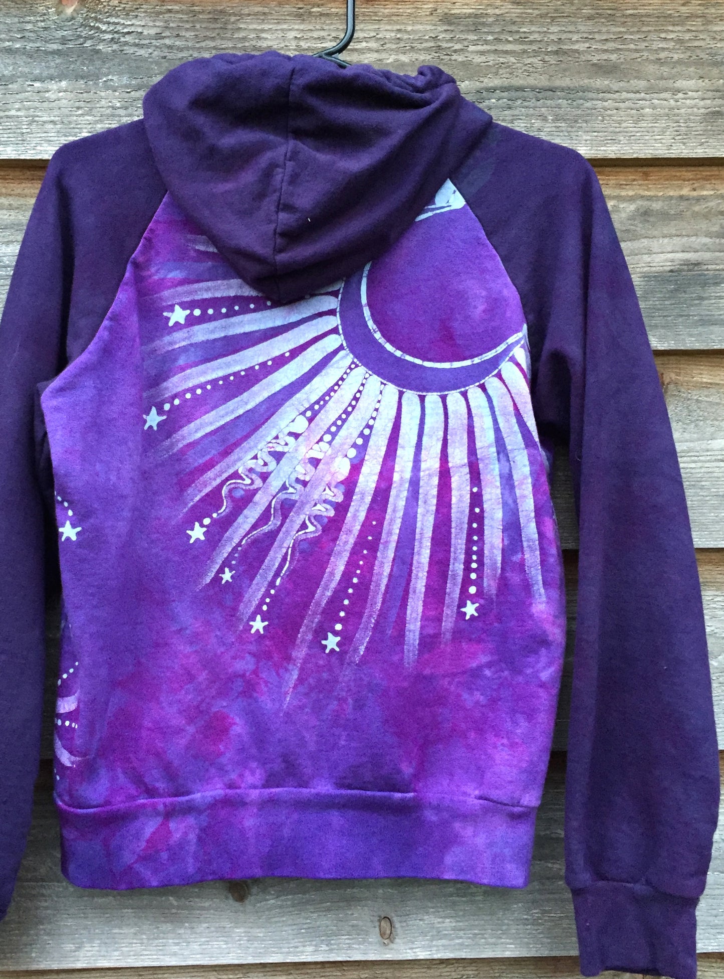 Lavender Moon Star Handmade Batik Hoodie - Batikwalla
- 5