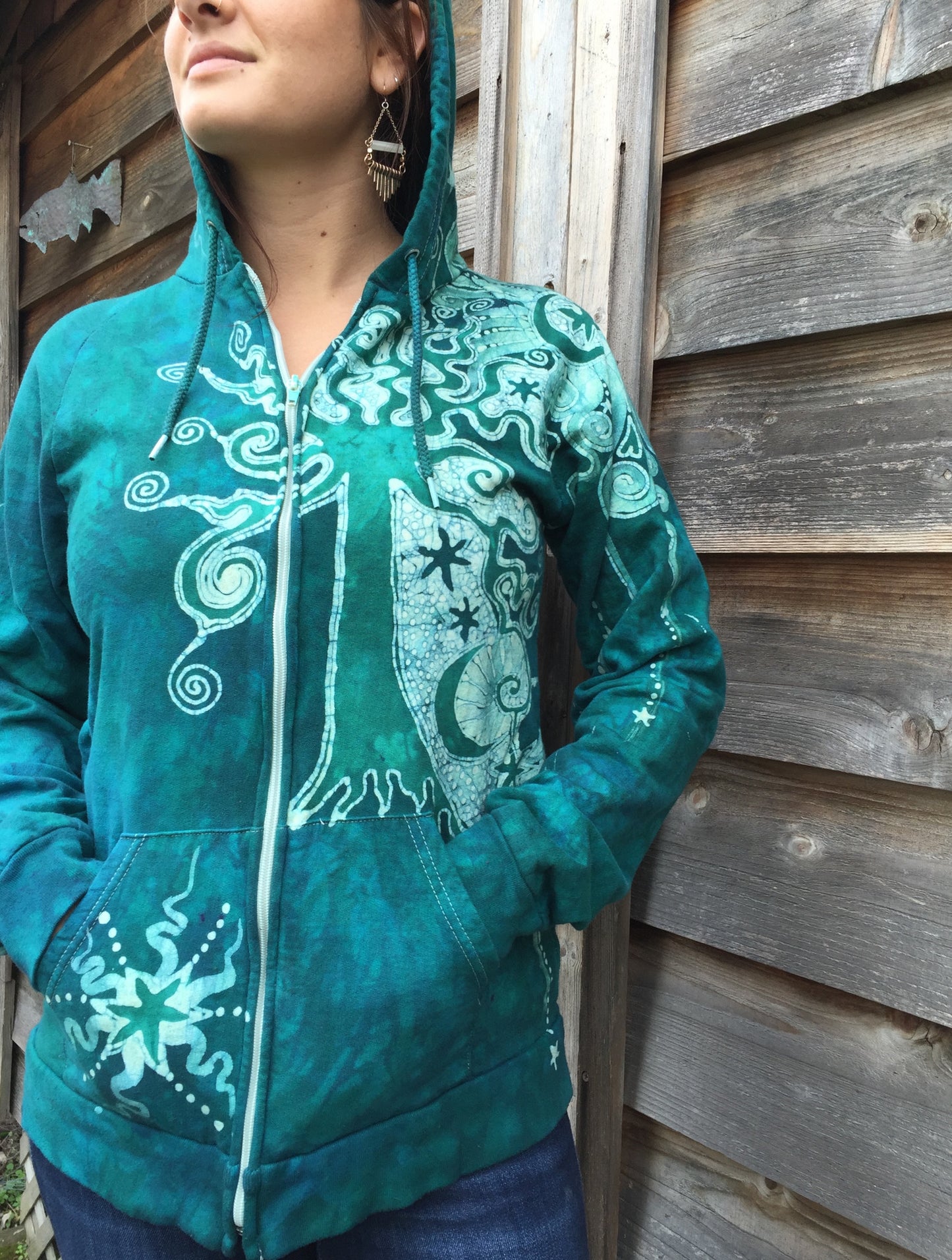 Aqua Love Organic Batik Hoodie - Batikwalla
- 5