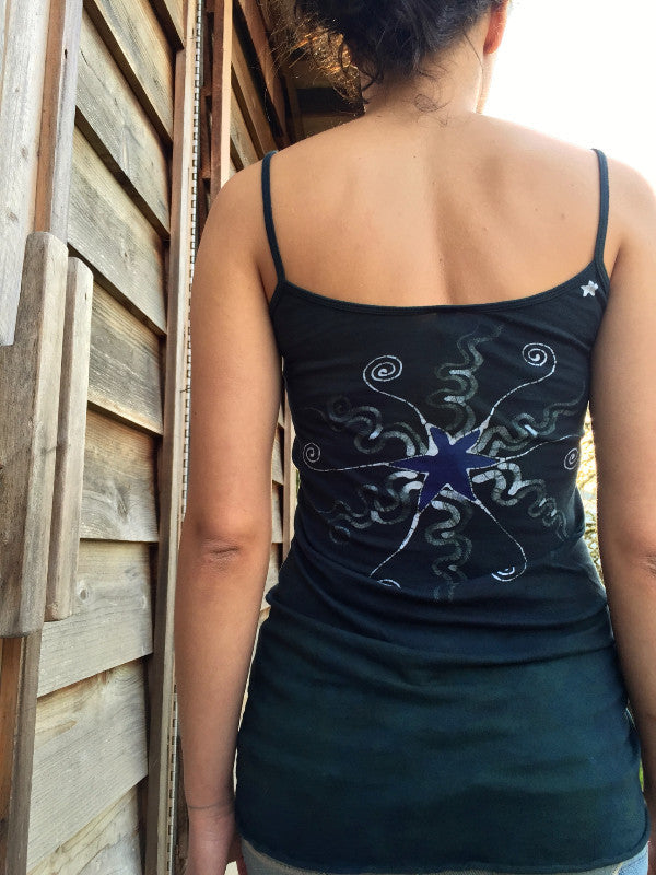 Dark Teal Batik Sun Long Cotton Camisole - Batikwalla
- 4