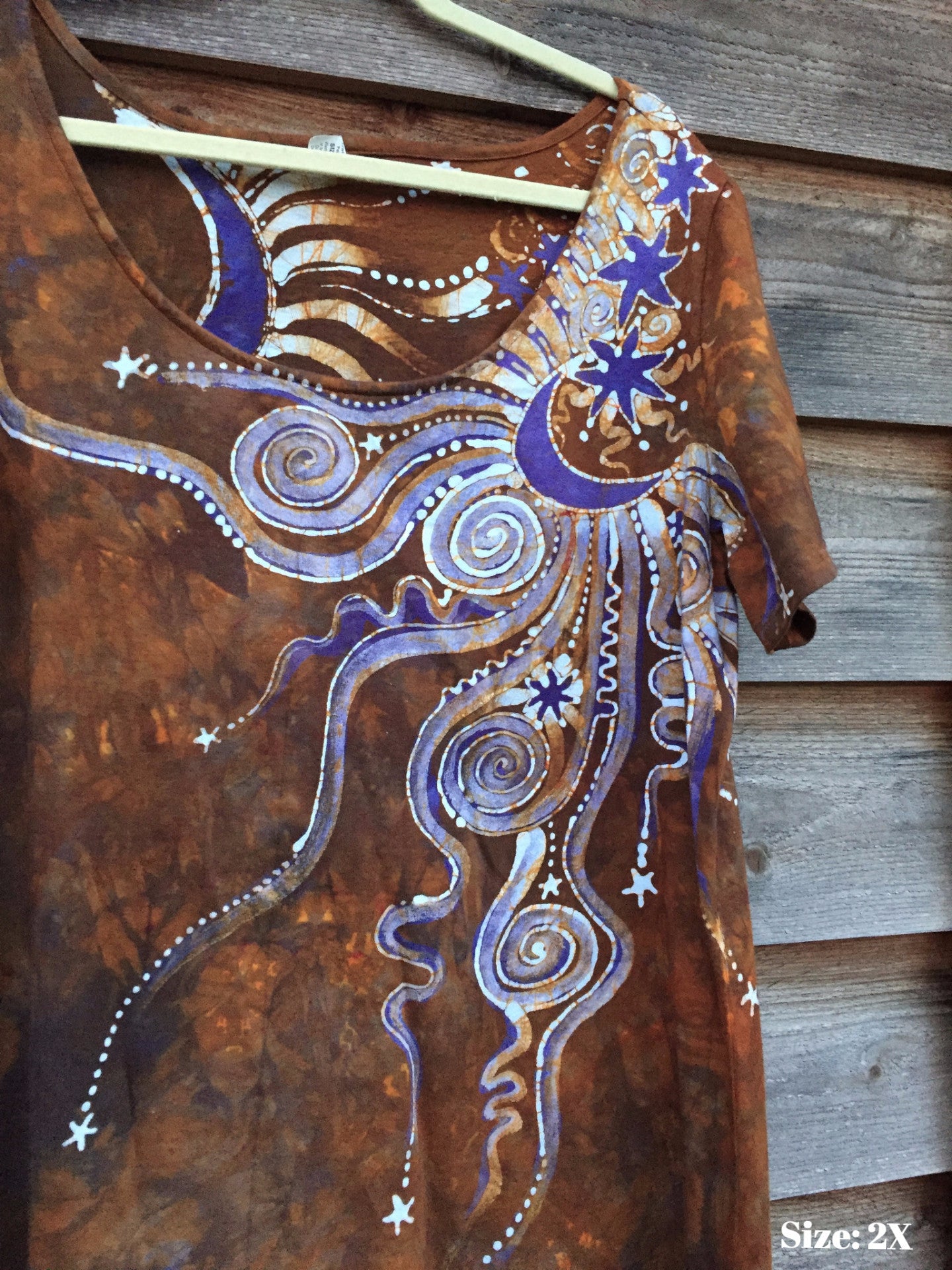 Autumn Moon - Short Sleeve Batik Dress - Batikwalla
- 3