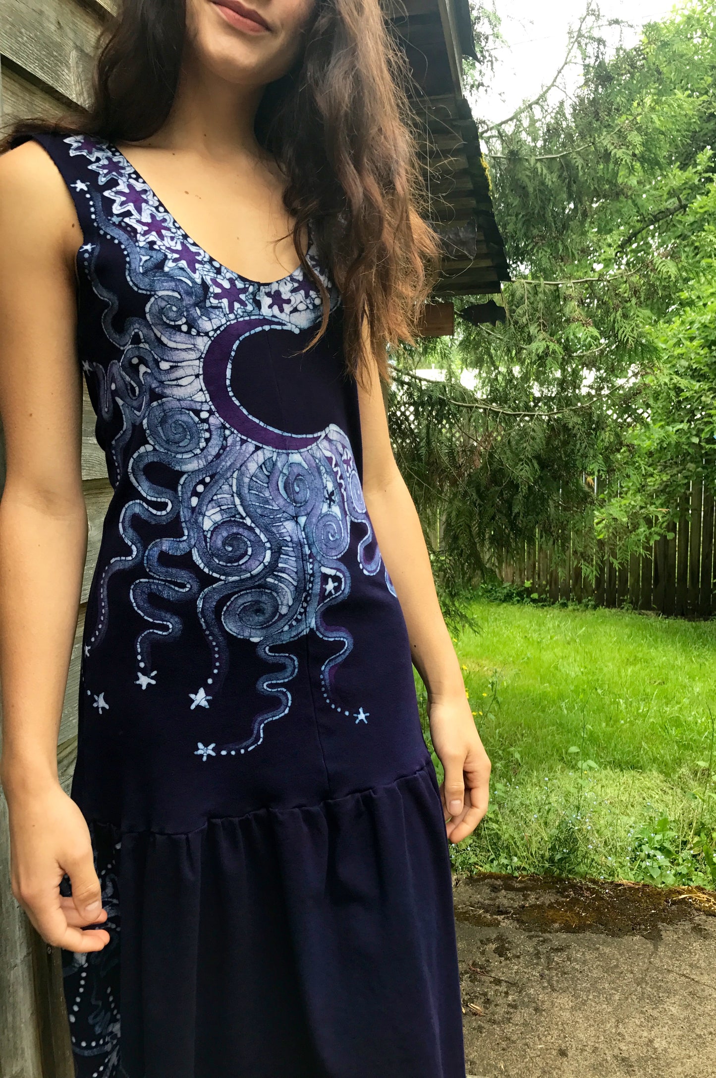 Guardian Of The Moonlight Batikwalla Dress in Organic Cotton - Size Small