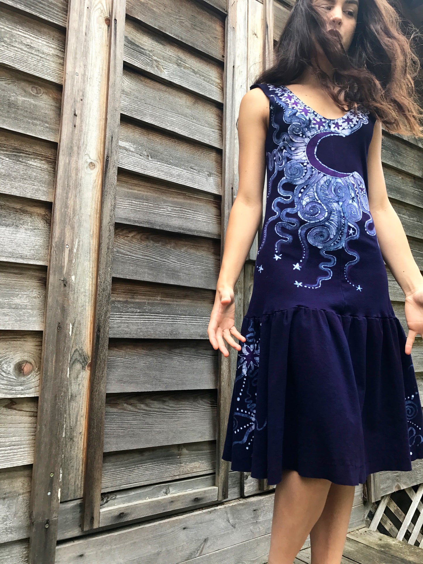 Guardian Of The Moonlight Batikwalla Dress in Organic Cotton - Size Small