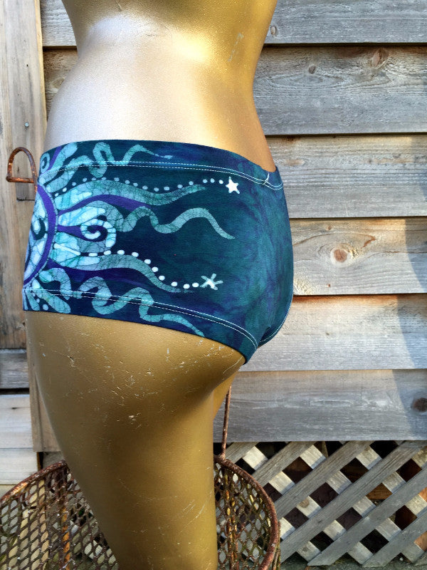 Teal and Purple Om Batik Boyshort Undies - Batikwalla
- 4