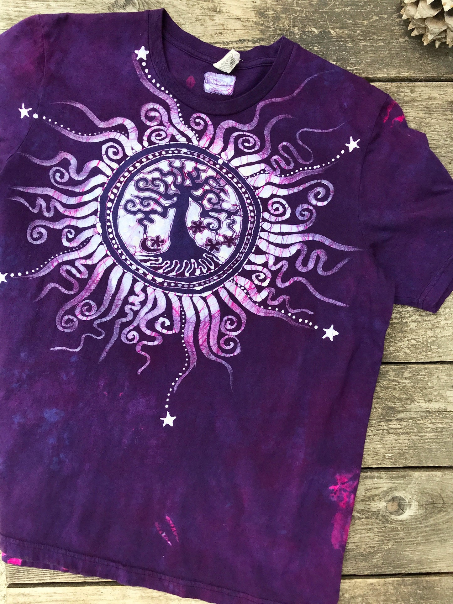 Mulberry Tree of Life - Handmade Batik Tshirt