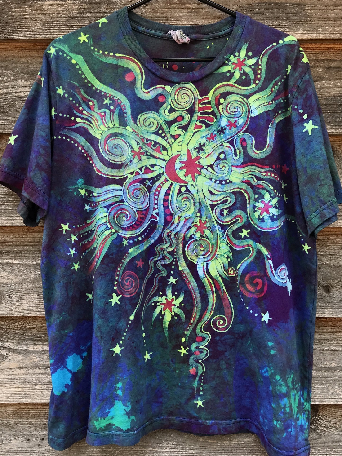 Sunrise Sunset Handmade Batikwalla Tshirt - Size Large