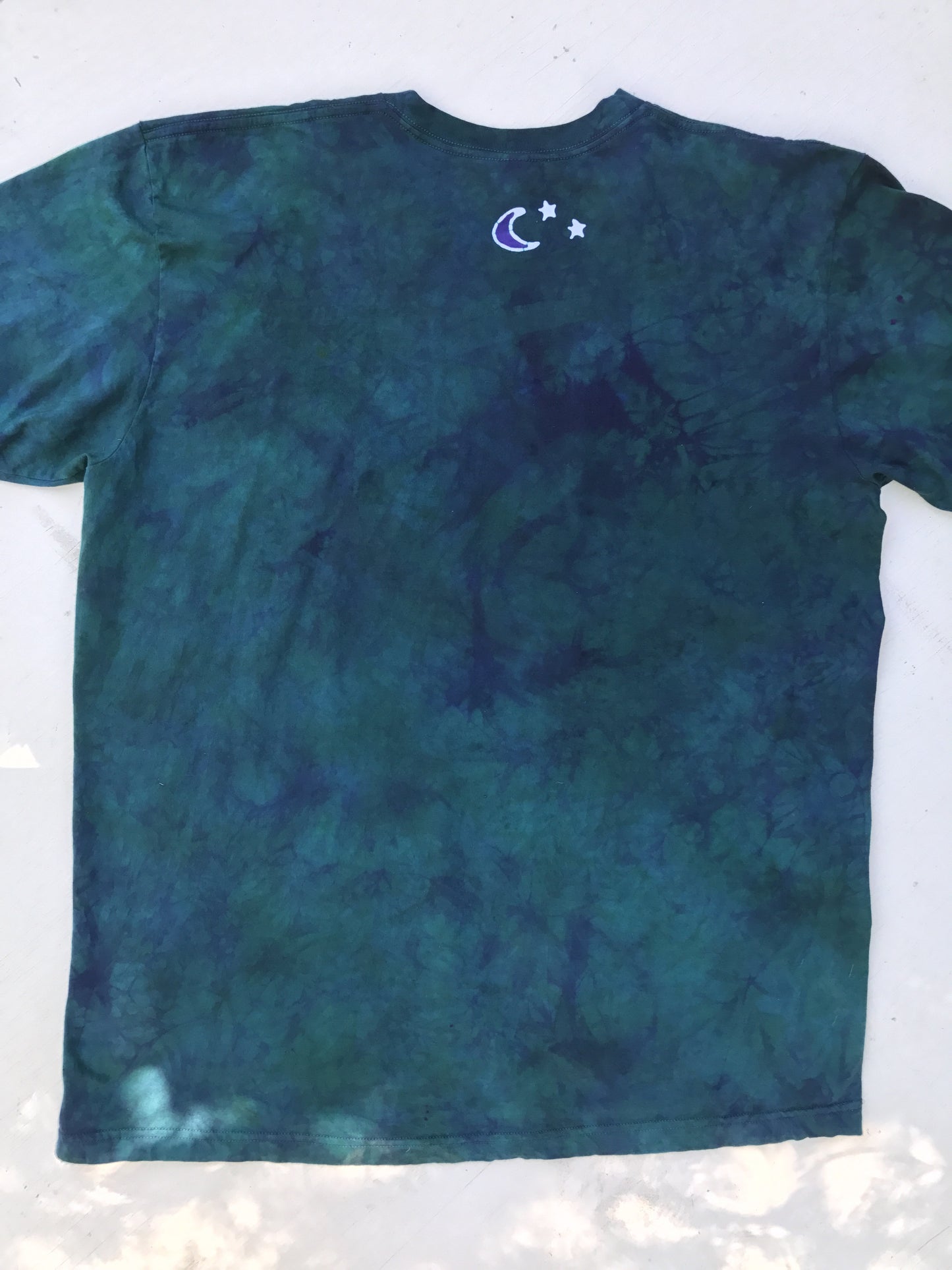 Teal and Purple Tree Handmade Batikwalla Tshirt - Size 2X