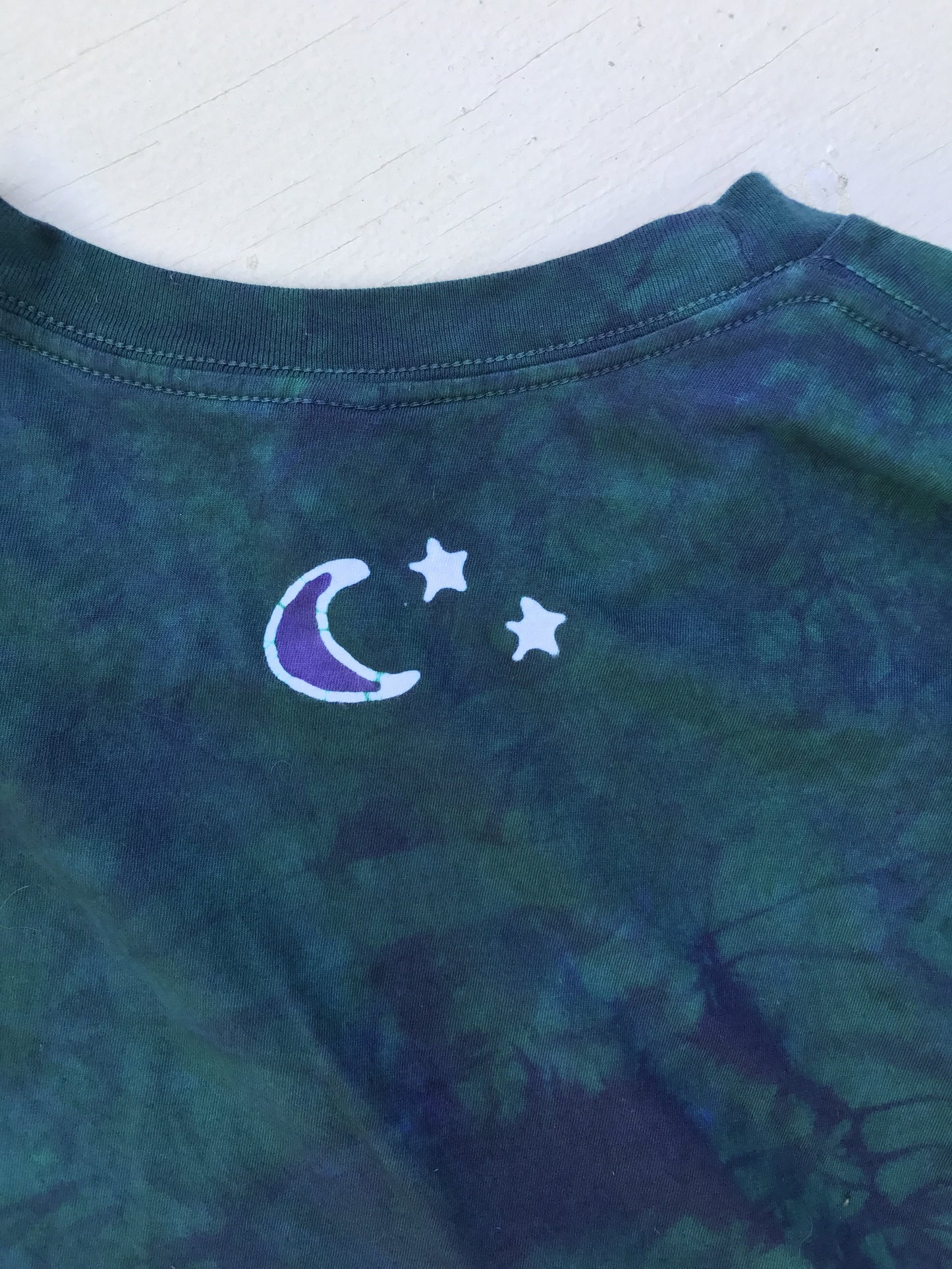 Teal and Purple Tree Handmade Batikwalla Tshirt - Size 2X