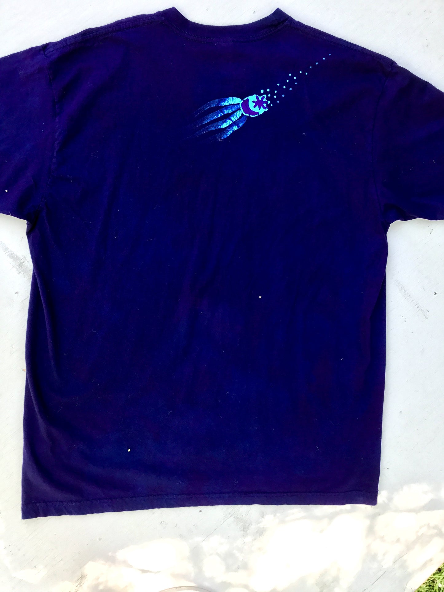 Midnight Purple Tree Handmade Batikwalla Tshirt - Size 2X