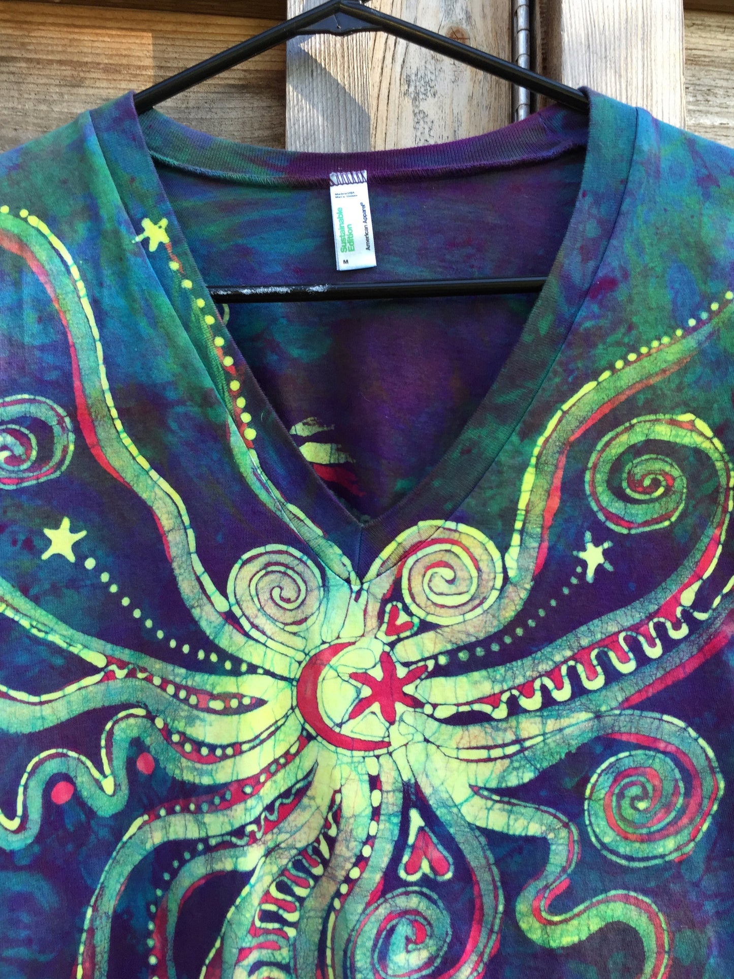 Sunrise Moon Star Organic Cotton Vneck Batik - Batikwalla
- 3