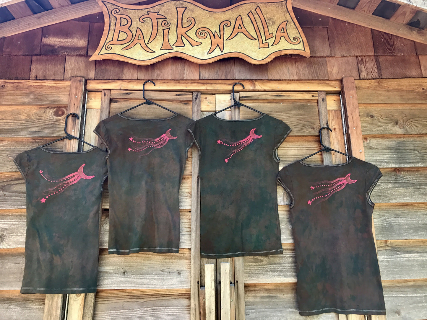 Moss Green Mini Moonbeams Summer Tee - Size Large