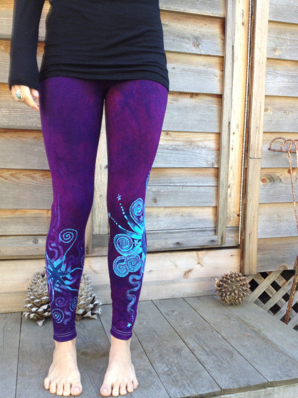 Purple Majesty Moon and Star Batik Leggings - Batikwalla
- 6