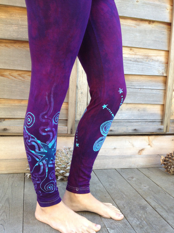 Purple Majesty Moon and Star Batik Leggings - Batikwalla
- 4