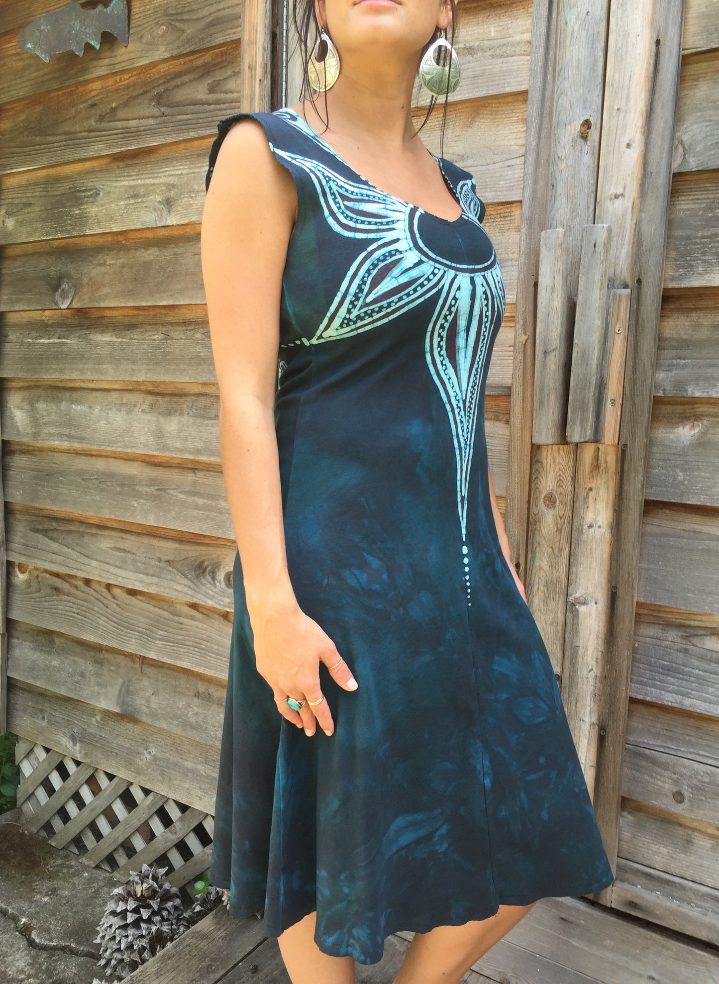 Aquarius Blooming Organic Cotton Batik Dress - Batikwalla
- 4