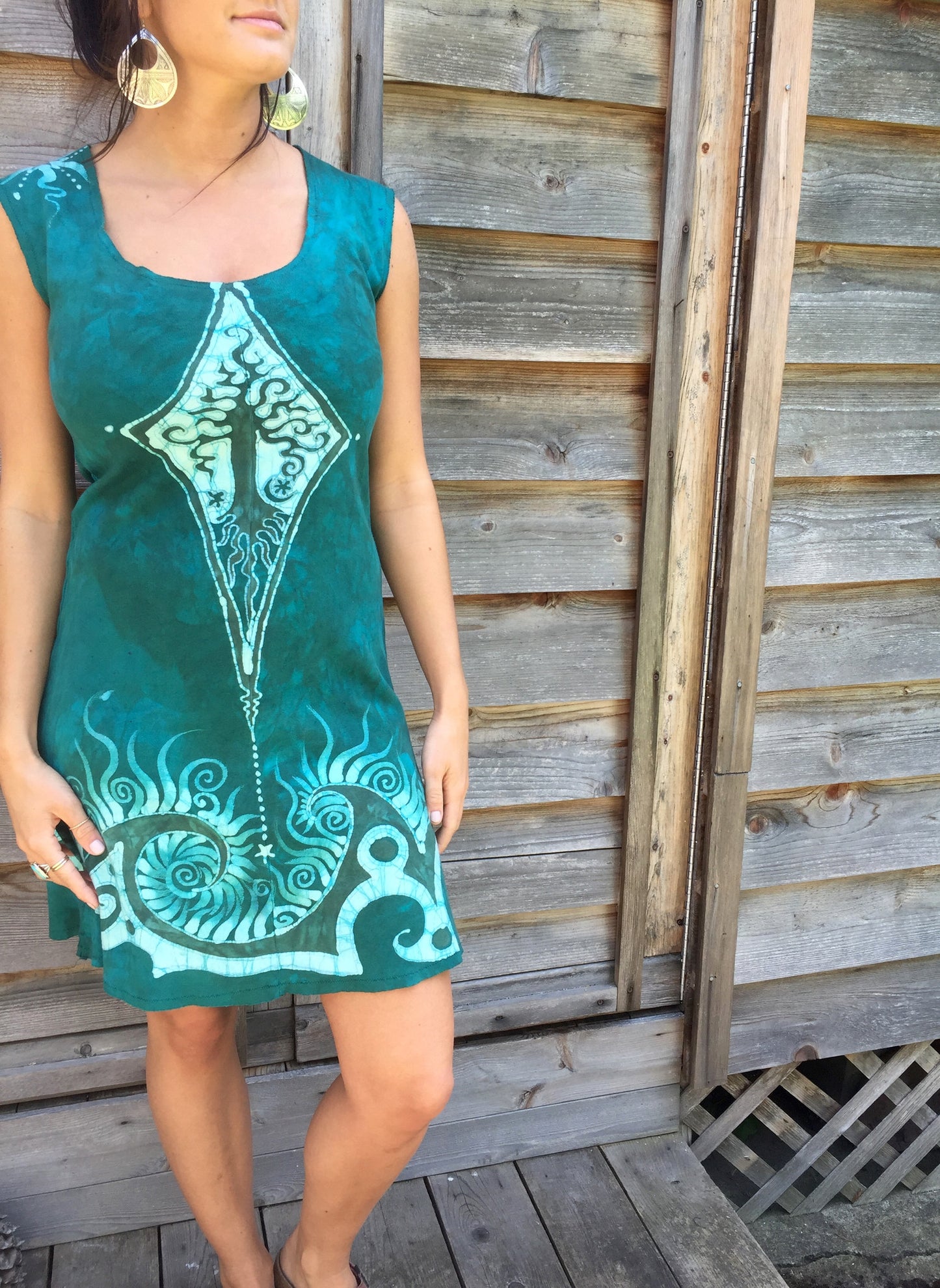 Caribbean Forest Organic Cotton Batik Dress - Batikwalla
- 2