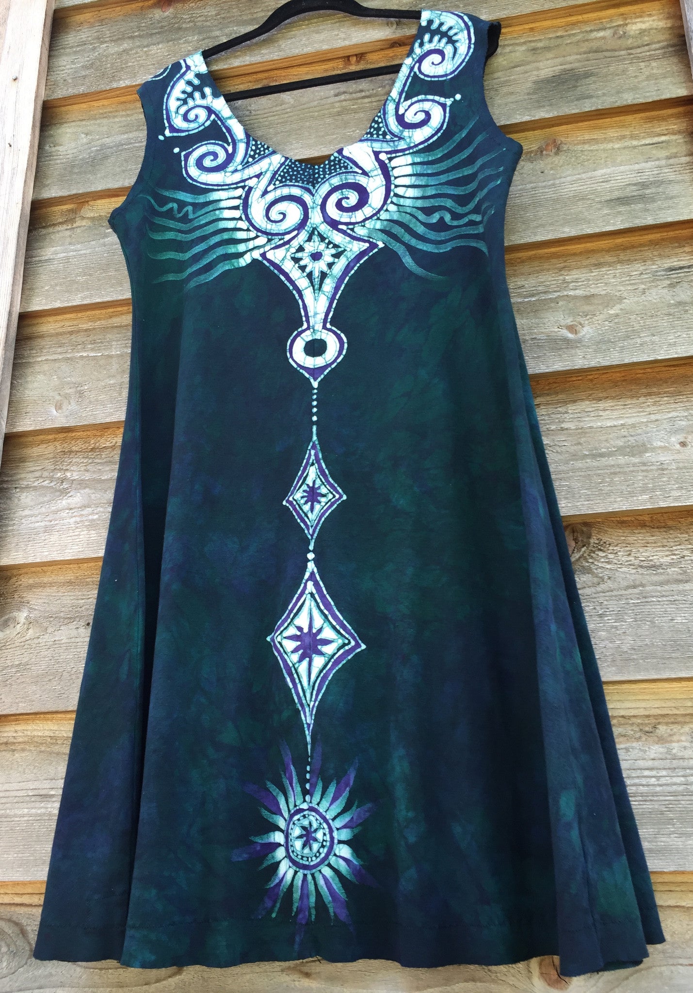 Tribal Teal Angel Organic Cotton Batik Dress - Batikwalla
- 5