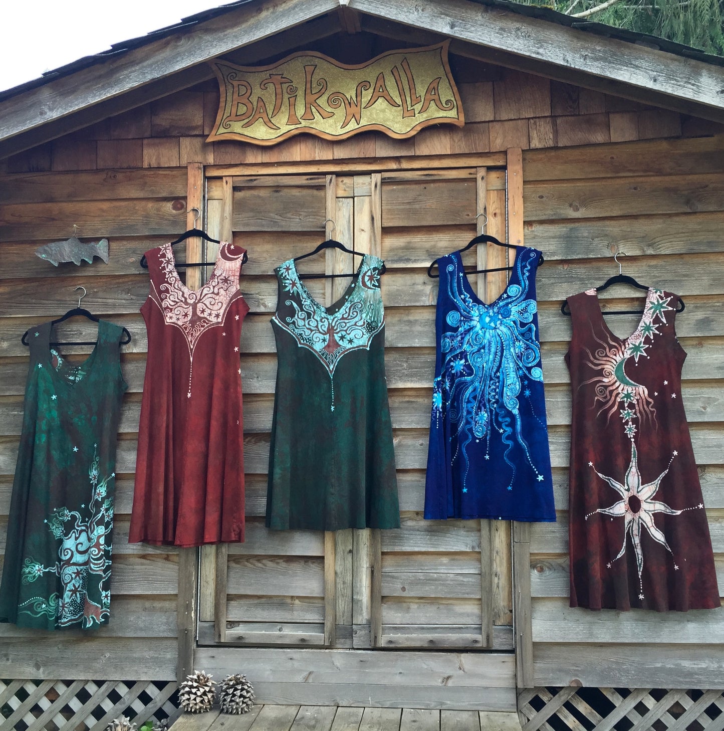 Blue Nebula Organic Cotton Batik Dress - Batikwalla
- 9