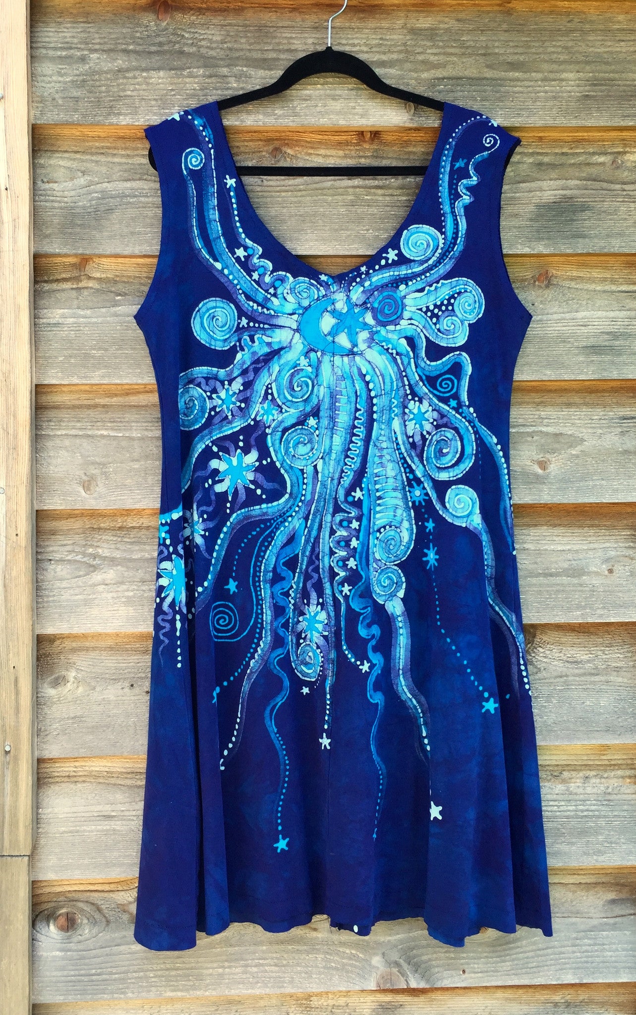 Blue Nebula Organic Cotton Batik Dress - Batikwalla
- 6