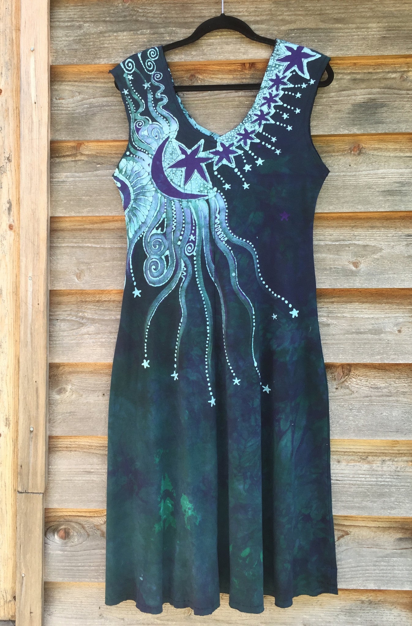 Cascading Tree Mountain Organic Cotton Batik Dress - Batikwalla
- 8