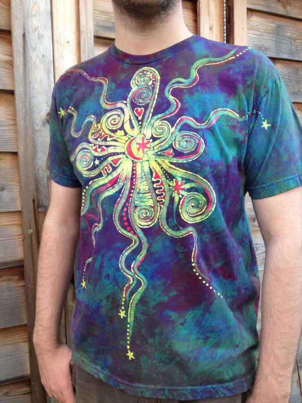 Sunrise Sunset Moon Star Batik T-shirt Tshirts batikwalla