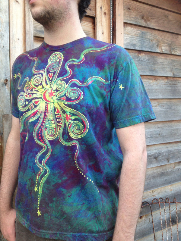 Sunrise Sunset Moon Star Batik T-shirt Tshirts batikwalla