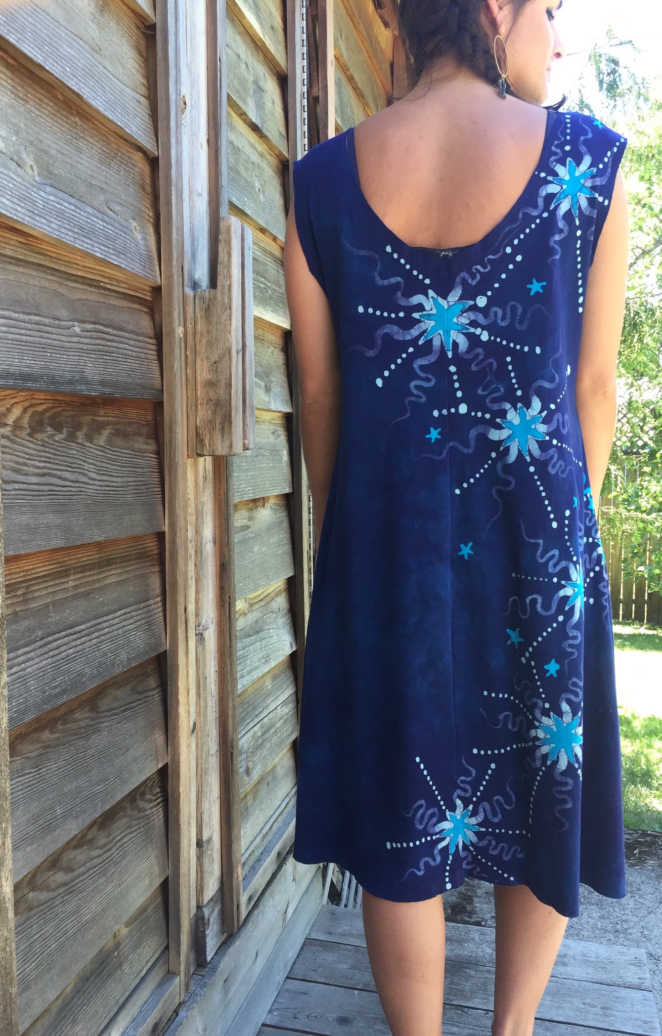 Blue Nebula Organic Cotton Batik Dress - Batikwalla
- 5