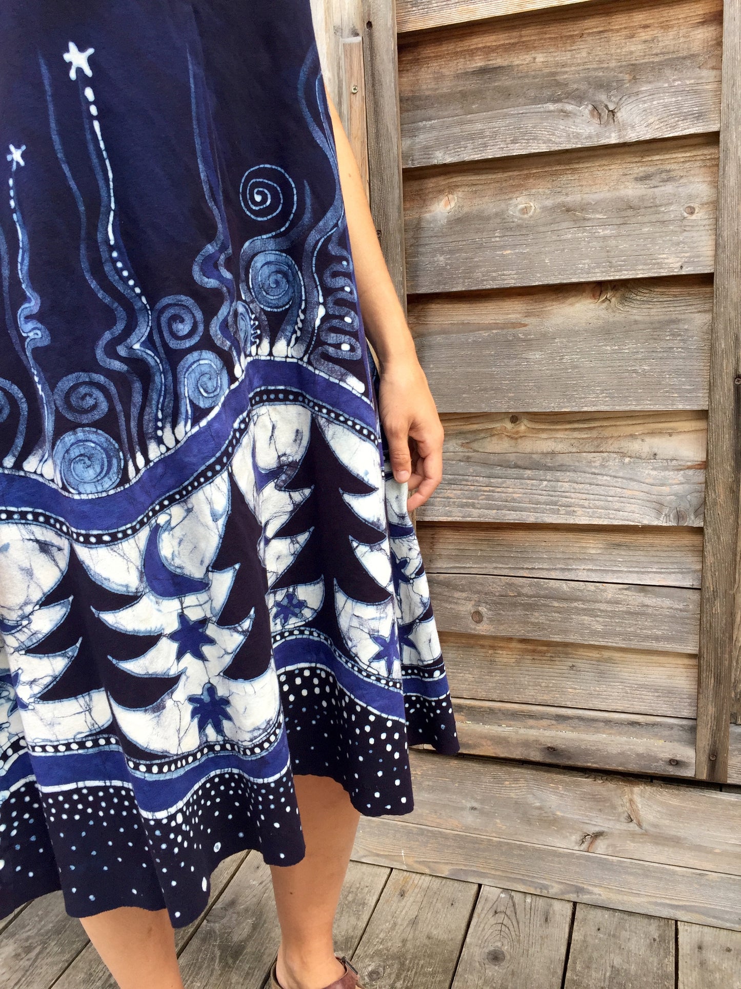 Cooling Forest Dream Organic Cotton Batik Dress - Size XL - Batikwalla
- 3