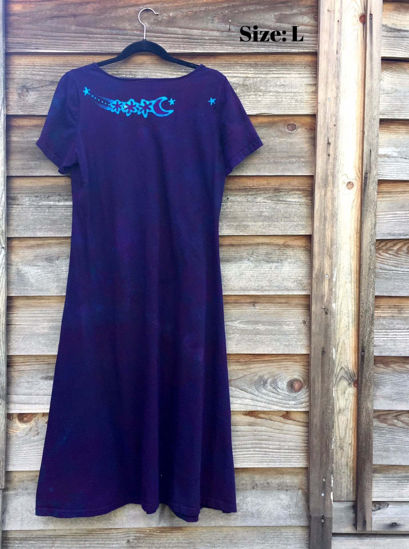 Deep Purple Moondance - Short Sleeve Batik Dress - Batikwalla
- 8