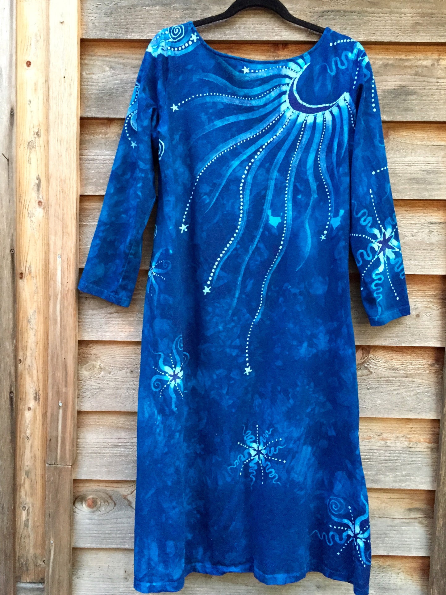 Blue Tree of Life Long Sleeve Batik Dress - Batikwalla
- 5