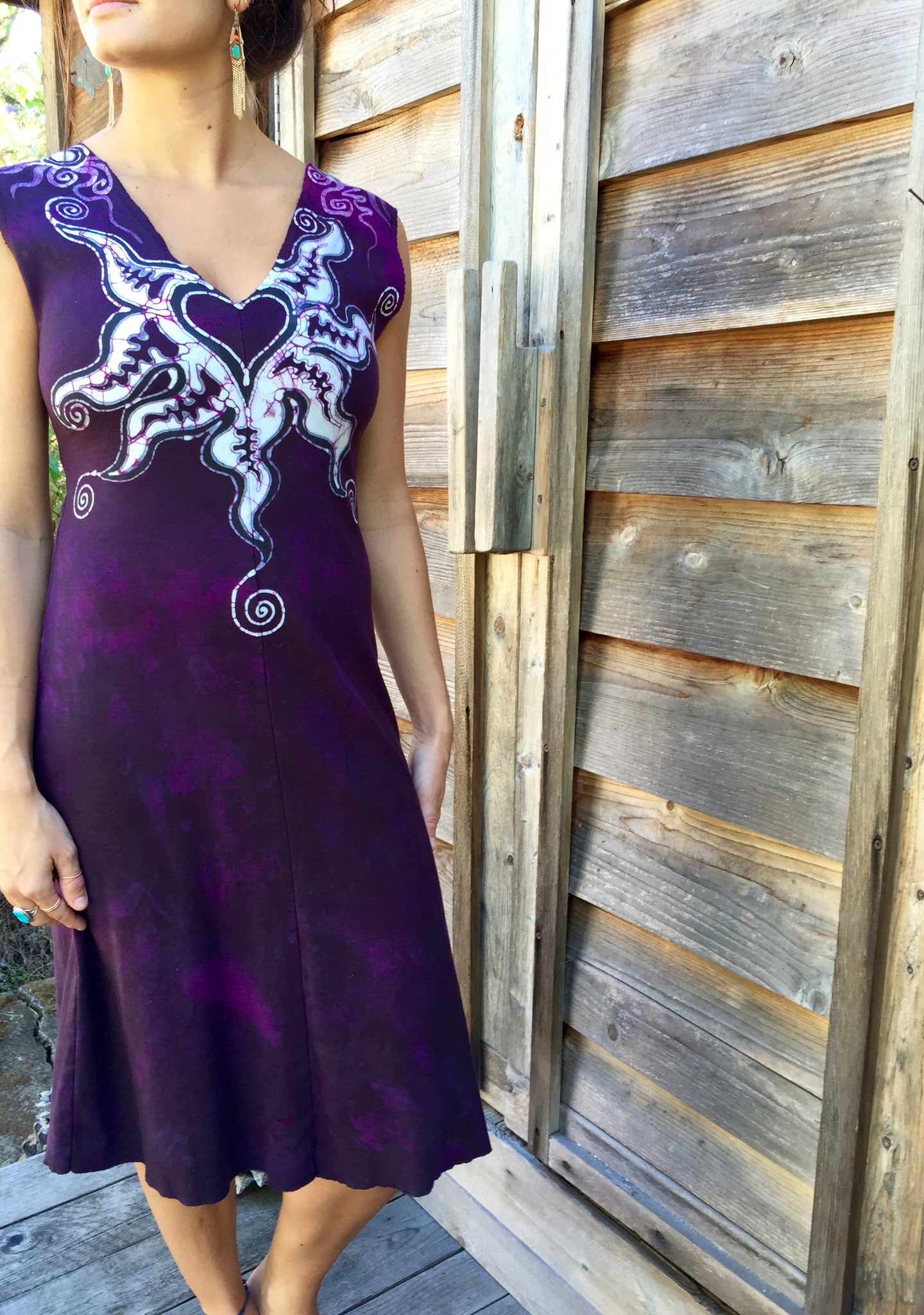Untethered Love Medallion Organic Cotton Batik Dress - Batikwalla
- 3