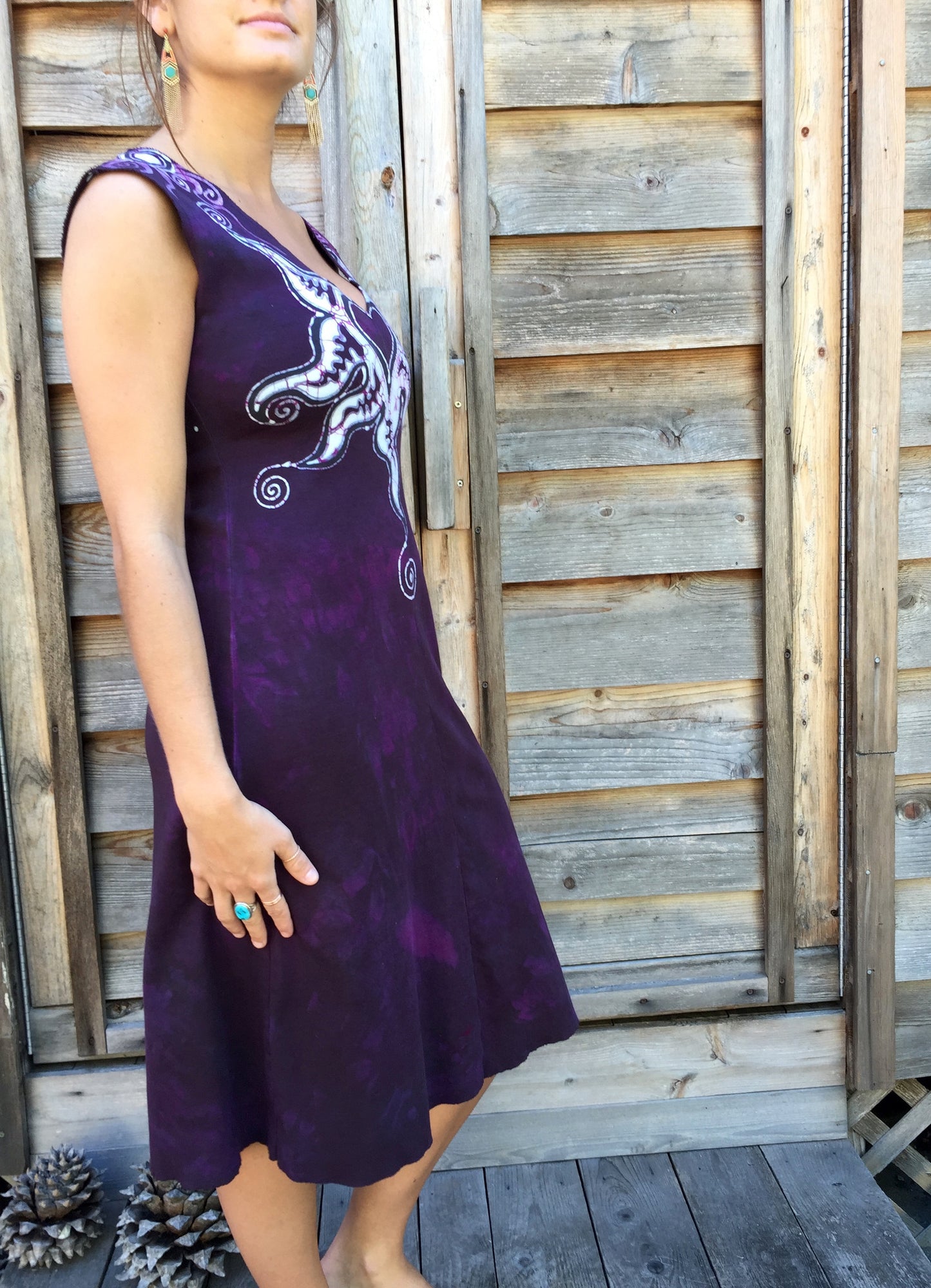 Untethered Love Medallion Organic Cotton Batik Dress - Batikwalla
- 7