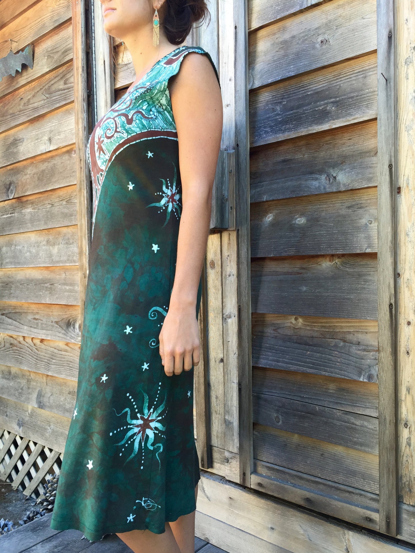 Usnea in the Oak Tree Organic Cotton Batik Dress - Batikwalla
- 2