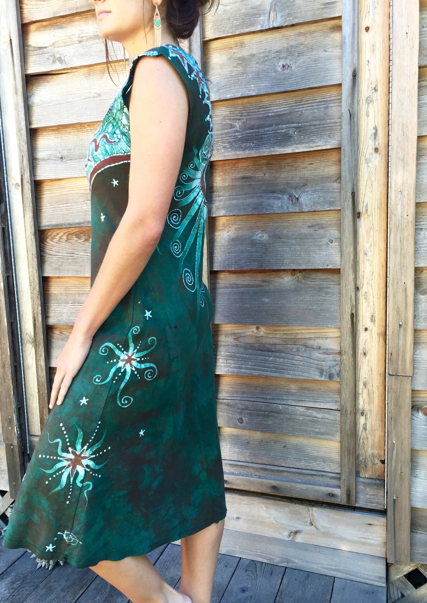 Usnea in the Oak Tree Organic Cotton Batik Dress - Batikwalla
- 5