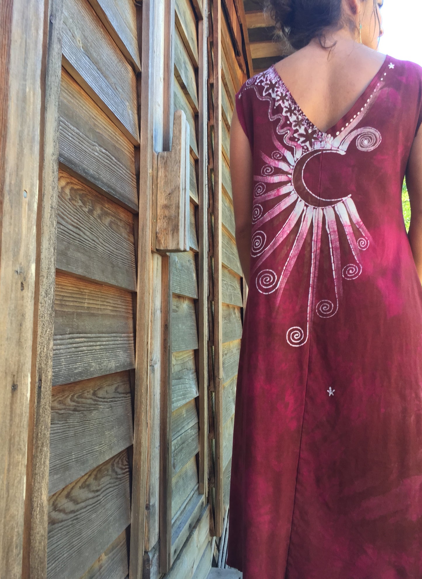 Moondance in the Rose Garden Organic Cotton Batik Dress - Batikwalla
- 3