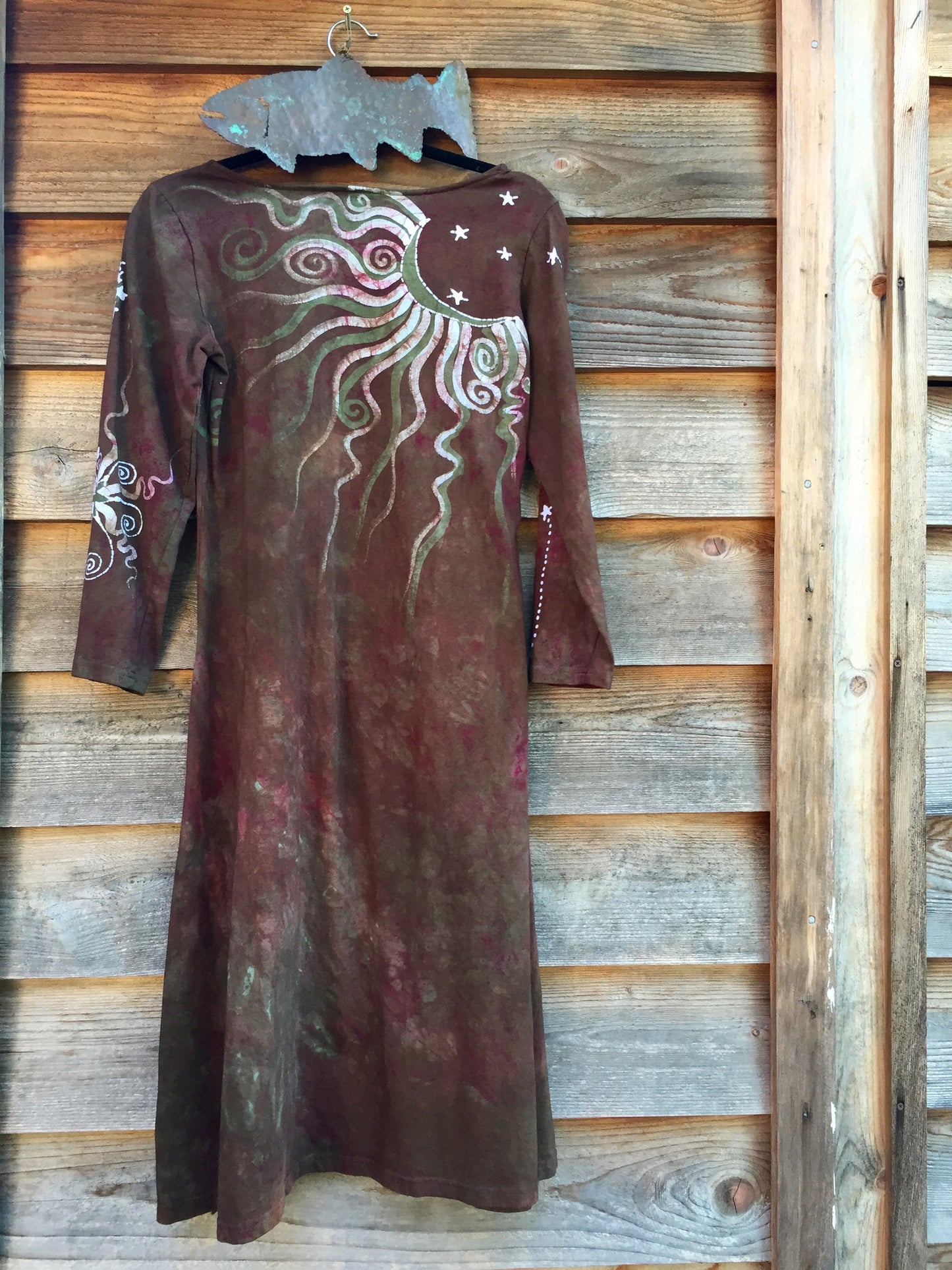 Sweet Shrooms Long Sleeve Batik Dress - Slight Imperfection - Batikwalla
- 4
