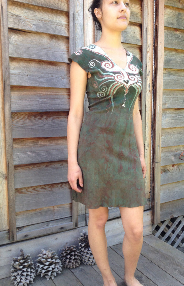 Cosmic Sage Heart Organic Cotton Batik Dress - Batikwalla
- 3