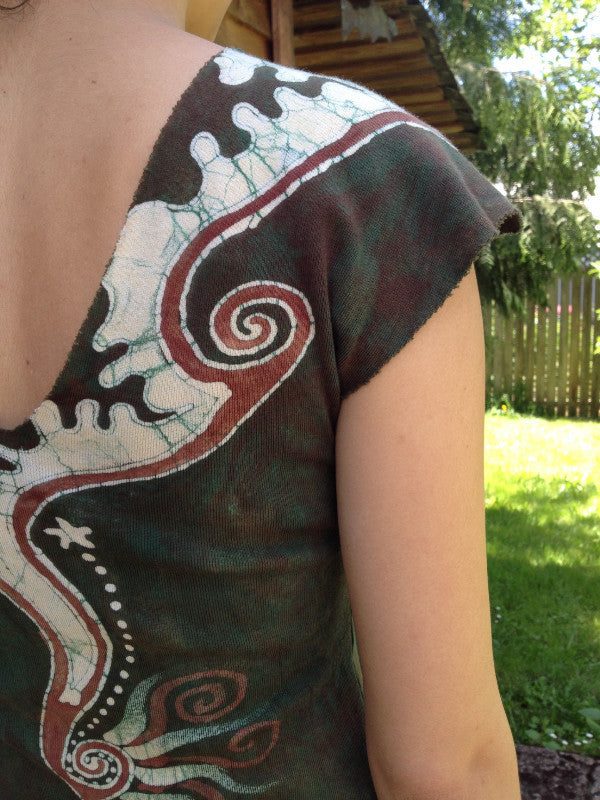 Cosmic Sage Heart Organic Cotton Batik Dress - Batikwalla
- 5