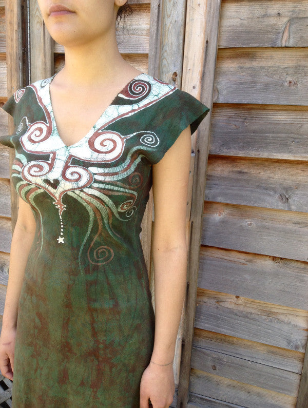 Cosmic Sage Heart Organic Cotton Batik Dress - Batikwalla
- 2