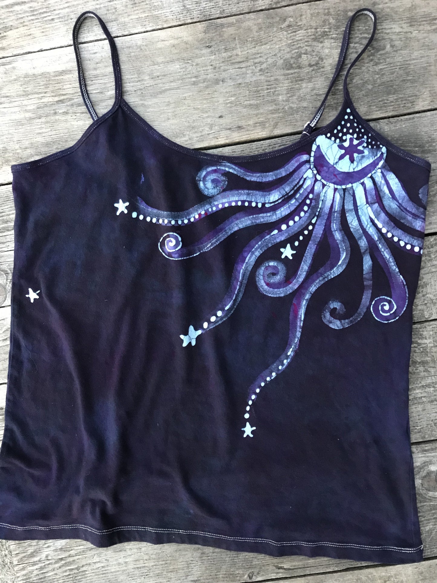 Moonlight Magic Batik Yoga Camisole Tops batikwalla 3X