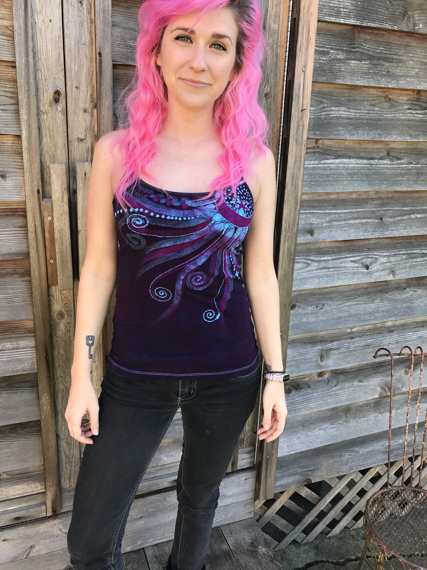 Midnight Mystic Yoga Camisole Tops batikwalla Medium