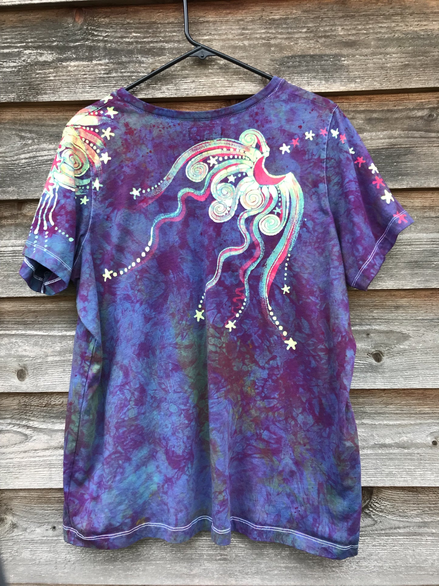 Sunrise Sunset Moonbeams & Stars Vneck Top - Plus Size Large