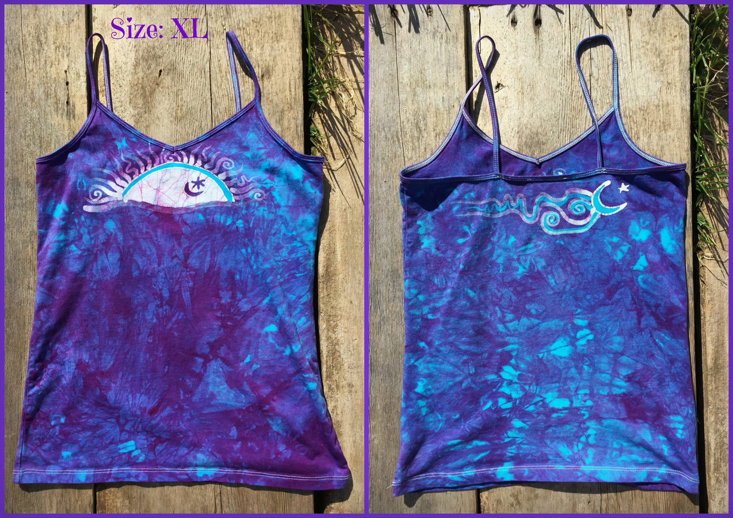 Ocean Blue Sunrise Batik Stretchy Tanktop - Batikwalla
- 8