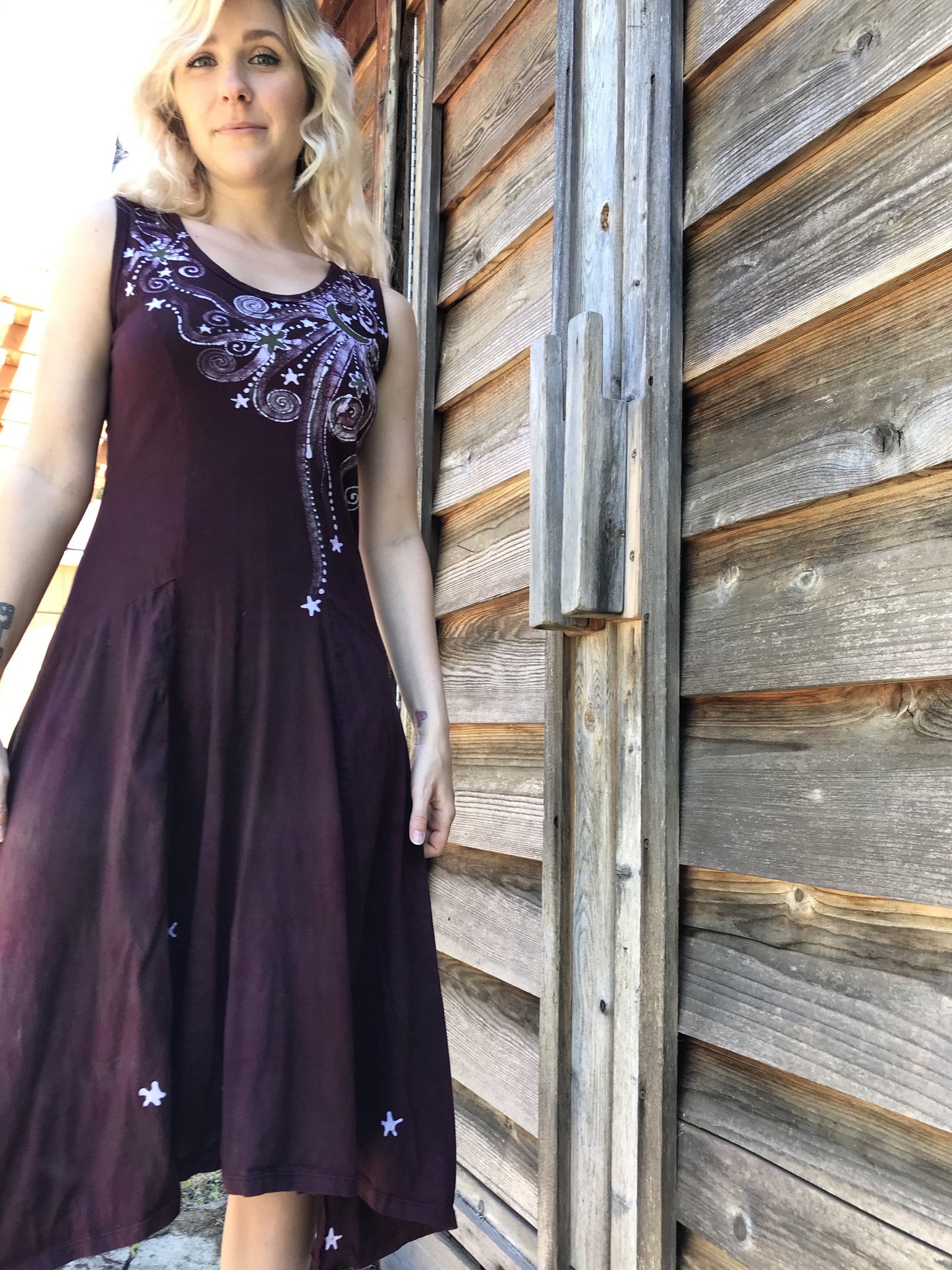 Clay Dancing Sage Goddess Batikwalla Summer Dress Batik Dresses Batikwalla