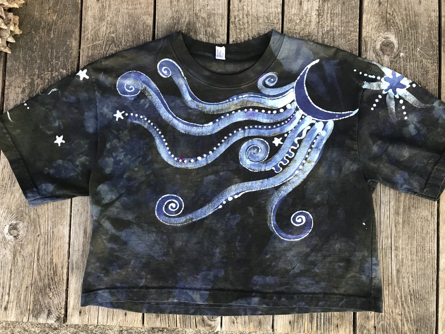 Hike On The River Oversize Crop Top Batikwalla by Victoria