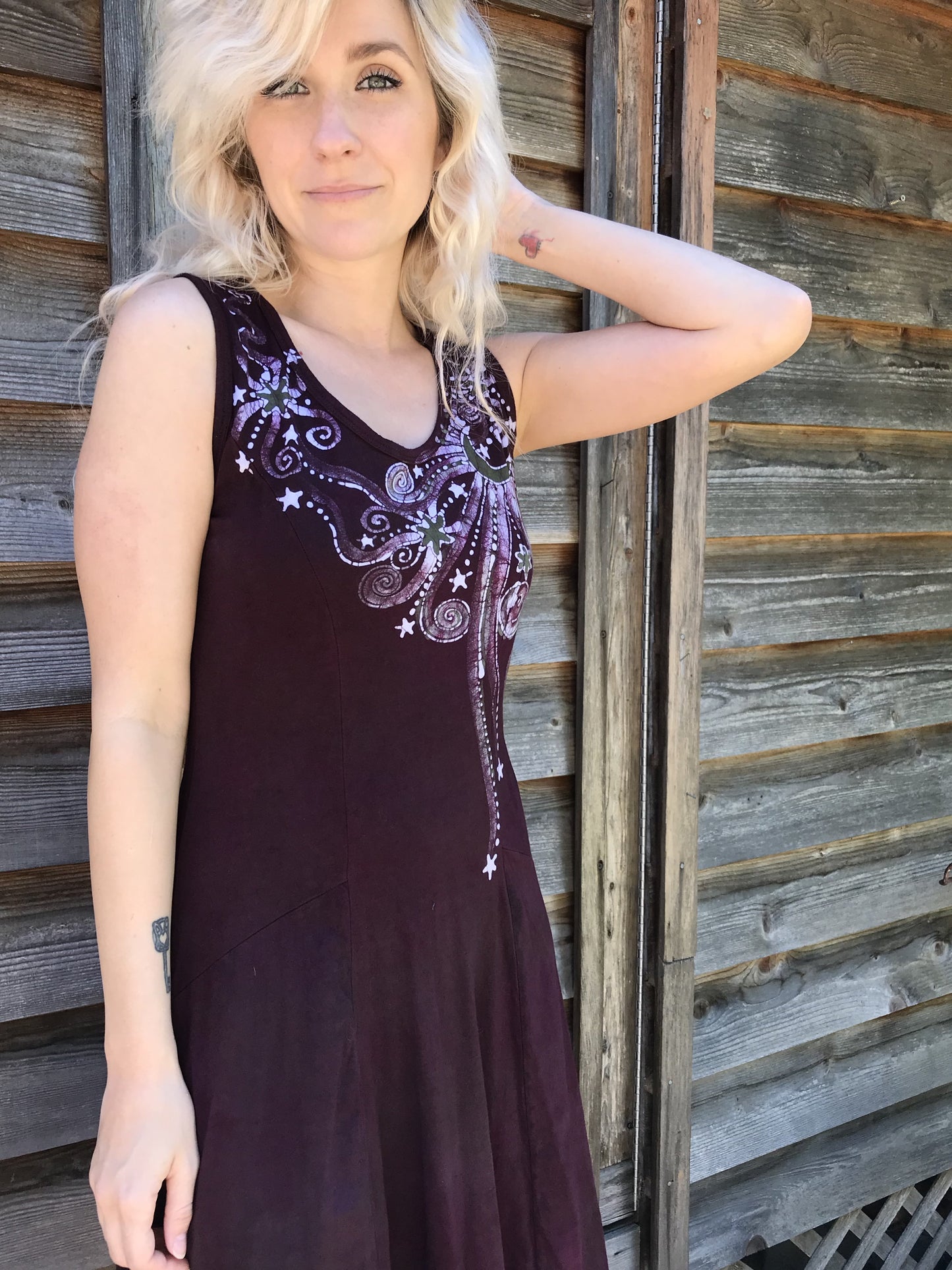 Clay Dancing Sage Goddess Batikwalla Summer Dress Batik Dresses Batikwalla