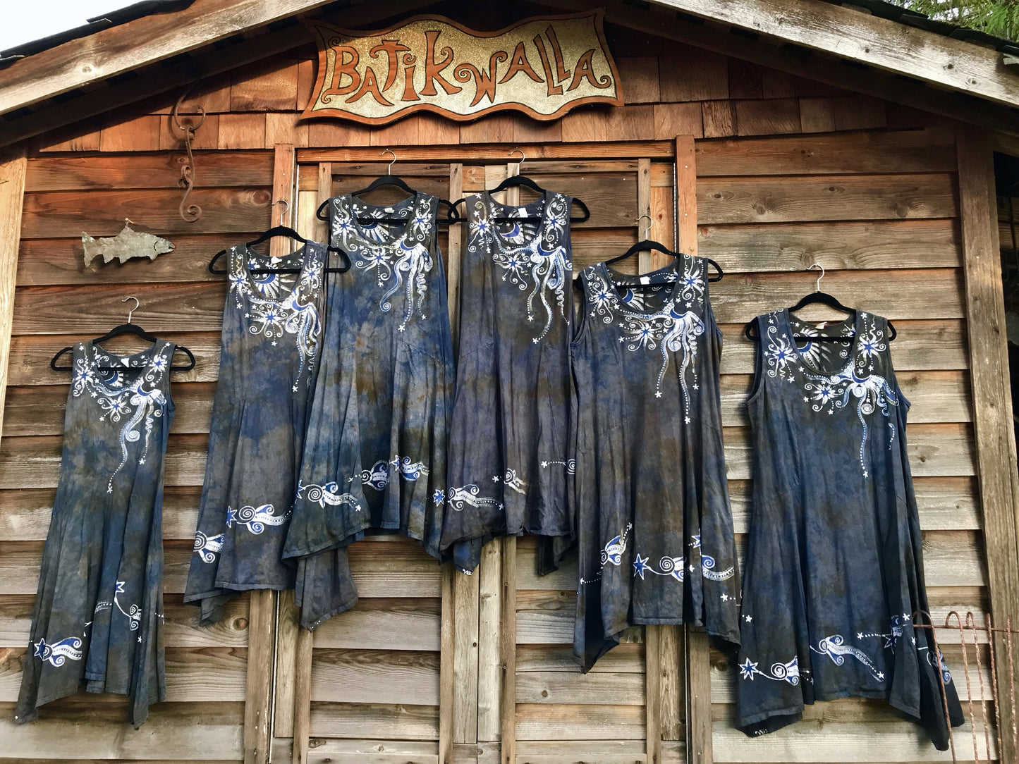 Moon Dancing Sage Goddess Batikwalla Summer Dress Batik Dresses Batikwalla