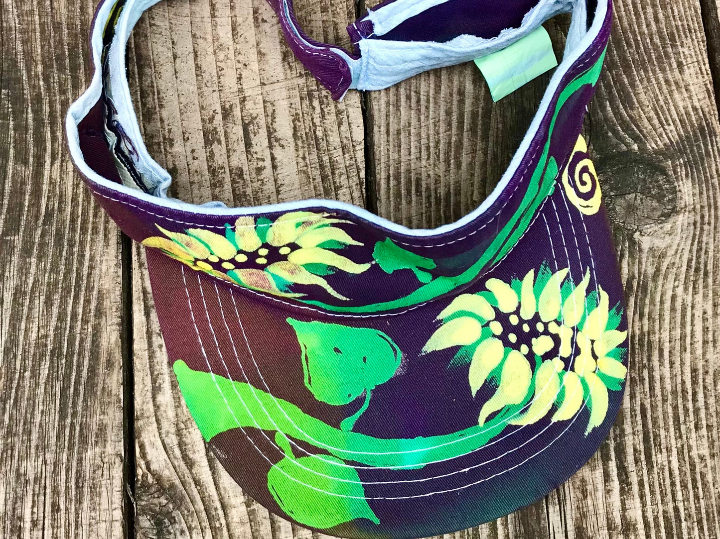 Sunflowers Sun Visor Hat Creative Ideas batikwalla