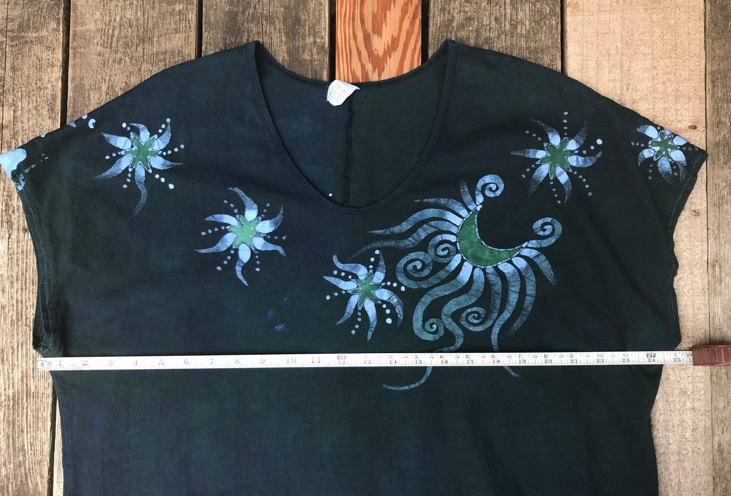 Forest Moon Tunic Dress With Pockets Batik Dresses Batikwalla