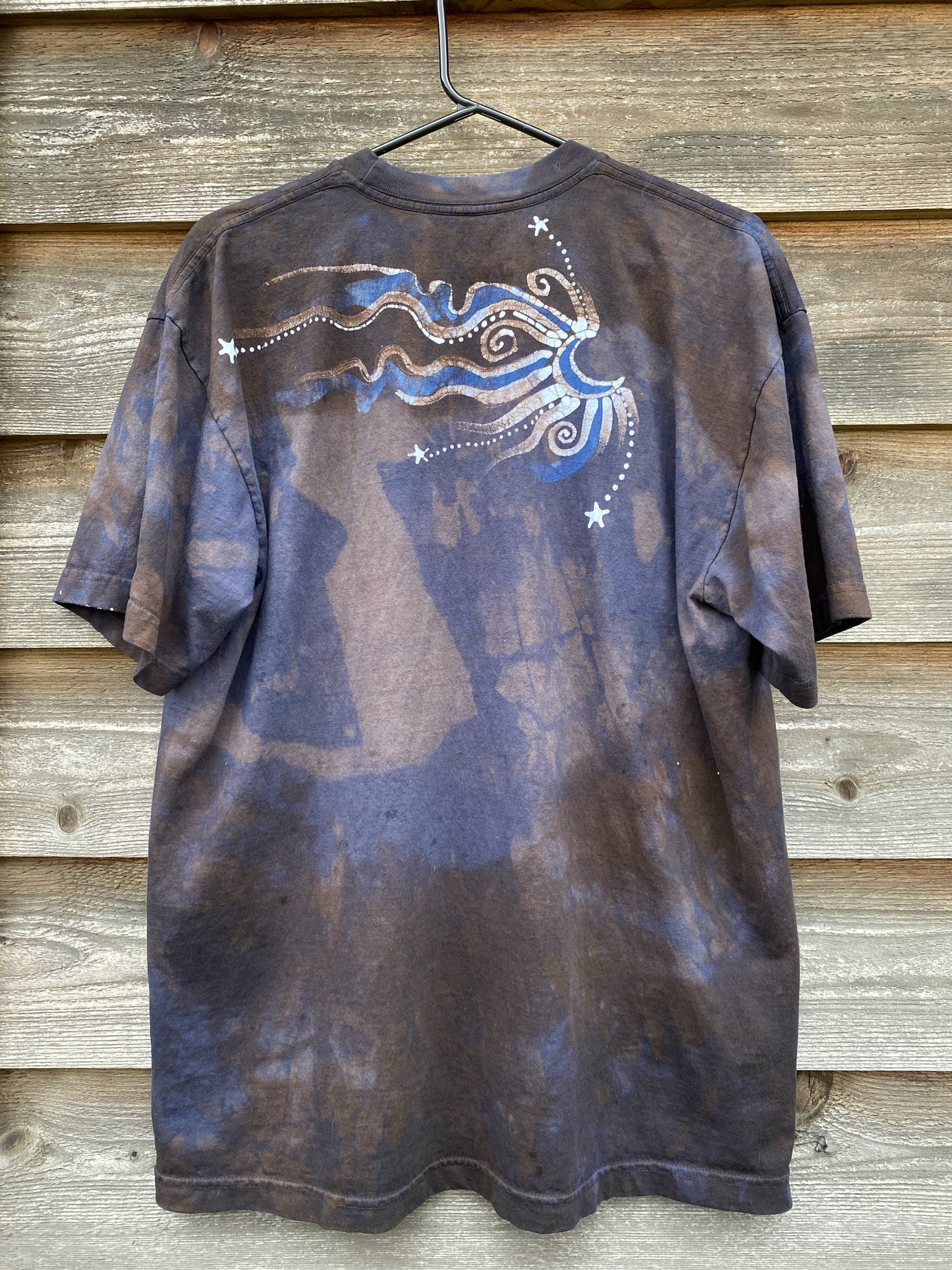 Oak Tree - Earth and Sky Handmade Batikwalla Tshirt - Size Large tshirt batikwalla